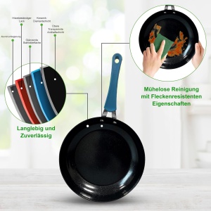 Set de Oale si Tigai NutriChef, 11 piese, Antiaderente, Inductie, Cu Manere Ergonomice - Img 5