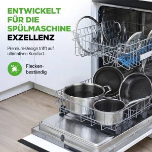 Set de Oale si Tigai NutriChef 8 piese, inox, inductie, antiaderent - Img 5