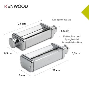 Set de Paste Kenwood MAX980ME, Accesorii pentru Mixer, Inox, Argintiu - Img 6