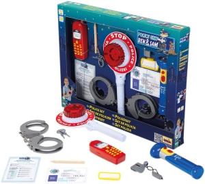 Set de Politie Theo Klein 8850 10 piese Cu lanterna si politist cu lumina - Img 4