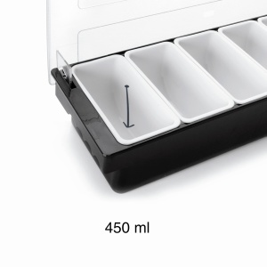 Set de recipiente condimente Lacor 61136 6 piese x 450 ml cu capac fabricat in Spania - Img 4