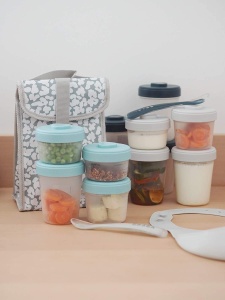 Set de recipiente pentru pastrare BEABA, 12 bucati, 90 ml, 150 ml, 250 ml, 100 etanse - Img 3