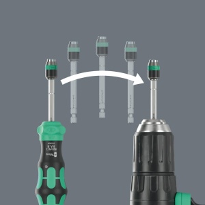Set de surubelnite Wera Kraftform Kompakt 25 RA-R, 6 piese, cu bituri incluse - Img 5