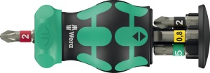 Set de surubelnite Wera Kraftform Kompakt Stubby RA 2, 6 piese, cu bits BiTorsion