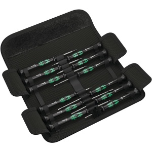 Set de surubelnite Wera Kraftform Micro, 12 piese, multicolor, cu protectie