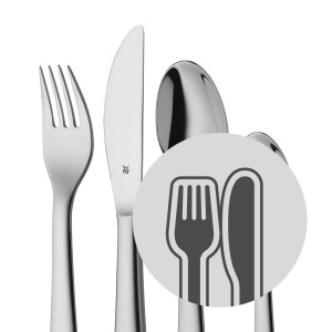 Set de tacamuri si vesela pentru copii WMF Einhorn 6 piese inox Cromargan potrivit pentru copii 3-9 ani - Img 5