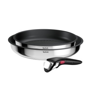Set de tigai Tefal Ingenio Comfort Max, 3 piese, inox, antiaderent, design compact - Img 2