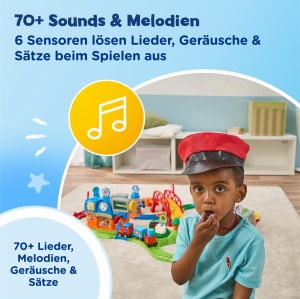 Set de tren VTech Tut Tut Baby Flitzer - Bunter Bahnhof cu 19 sine - Img 5