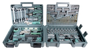 Set de unelte Bruder Mannesmann 176 piese M29086 otel crom-vanadiu cu geanta robusta - Img 5