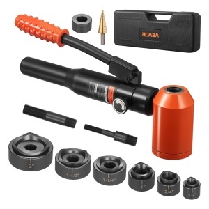 Set de unelte hidraulice VEVOR TPA-10, 10 t, 6 matrice, 22,5-61,5 mm