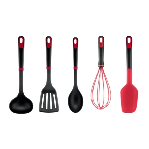 Set de ustensile de bucatarie Tefal Ingenio 5 piese, rezistent la caldura, usor de curatat