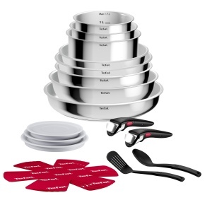 Set de Vase Tefal Ingenio Comfort Max, inox, compact, cu maner detasabil - Img 2