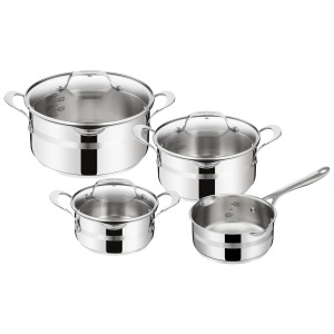 Set de Vase Tefal Jamie Oliver Cook Smart 7 piese, inox, diverse capacitati