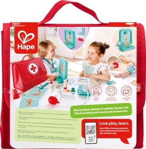 Set doctor Hape cu accesorii interactive Rontgengerat Stethoskop ab 3 ani - Img 3