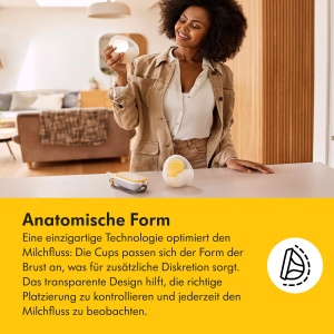 Set Doppelpumpset Medela Hands-Free pentru Pompa de San 2 Cups, Ultralegerez, Anatomice - Img 5