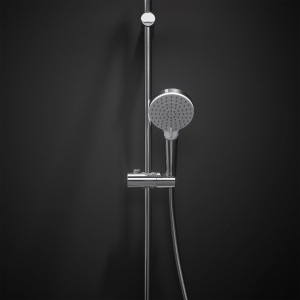 Set dus hansgrohe Crometta cu dusca de 100 mm, 2 tipuri de jet, alb crom - Img 3
