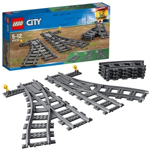Set extensie sine LEGO City 60238 6 elemente compatibil cu trenurile LEGO