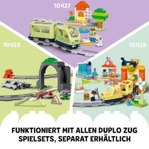 Set Extindere Tren LEGO DUPLO 10426 - Pod, 8 Piese Cale Ferata, Jucarie Educativa - Img 7