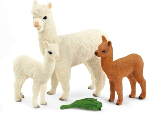 Set Figurine Alpakafamilie Schleich WILD Life, 4 piese, pentru copii peste 3 ani - Img 6