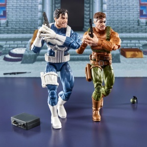 Set Figurine de Colectie Hasbro Marvel Legends - Punisher si Nick Fury, 15 cm, 20 Accesorii - Img 4