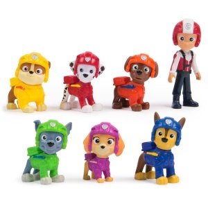 Set Figurine PAW Patrol Air Rescue cu 7 personaje, pentru copii de la 3 ani