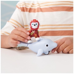 Set Figurine Paw Patrol Aqua Pups - Marshall si Delfin, 6 cm si 13 cm, pentru copii de la 3 ani - Img 5