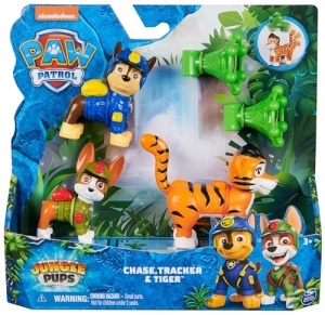Set figurine PAW Patrol Jungle Pups Chase Tracker si tigru cu functie de aruncare pentru copii 3 - Img 10