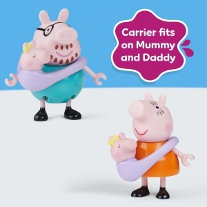 Set Figurine Peppa Pig - Familia Wutz, 5 Piese, Roz - Img 5