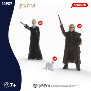 Set Figurine Schleich Harry Potter - Mad-Eye Moody si Draco Malfoy cu Frettchen, 2 Figuri - Img 5