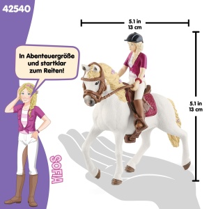 Set Figurine Schleich Horse Club Sofia si Blossom, 10 piese, pentru copii de la 5 ani - Img 6