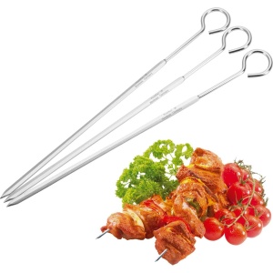Set frigarui Westmark Shashlik 3 bucati lungime 236 cm otel inoxidabil argintiu 12602270 - Img 2