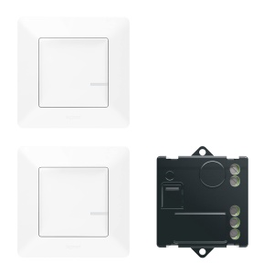 Set Funk Valena Life cu Netatmo, Mikromodul si 2 Wandsenderi, Ultraalb - Img 1