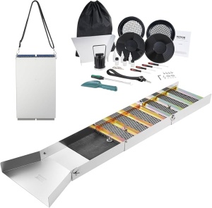 Set Gold Prospecting VEVOR SL-50T 23 piese Aluminiu rezistent Portabil