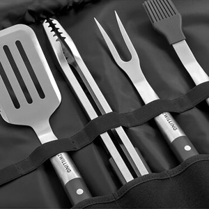Set Grill ZWILLING BBQ 5 piese, ustensile din otel inoxidabil, manere lungi, cu geanta - Img 3
