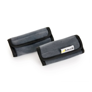 Set Gurtpolster Hauck Smooth Me, 2 Bucati, Gri, 3 x 6 x 13 cm