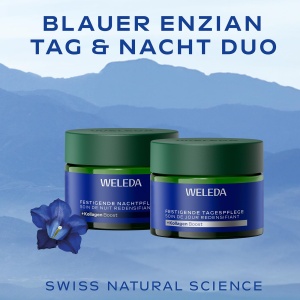 Set ingrijire fata WELEDA Bio Blauer Enzian Anti Aging cu serum vegan - Img 2