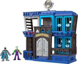 Set joaca Fisher-Price Imaginext DC Super Friends Gotham City HHP81 cu figurine Batman si Joker