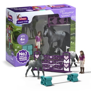 Set joc schleich Horse Club Lisa cu cai, 7 piese, pentru copii de la 5 ani
