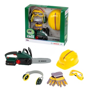 Set Jucarie Motoferastrau Bosch Theo Klein cu Accesorii, cu Sunet si Lumina, pentru Copii de la 3 Ani - Img 10