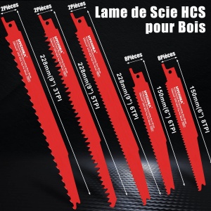 Set lame fierastrau pendular HYCHIKA, 32 piese, pentru taiere lemn si metal, cu organizator - Img 2