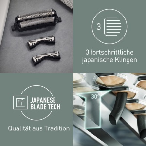 Set lame si folie de ras Panasonic WES9013Y1361 3 lame din otel japonez pentru ras precis - Img 2