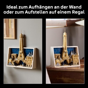 Set LEGO Architecture Paris Stadt der Liebe 21064, 958 piese, decoratiune 3D - Img 8