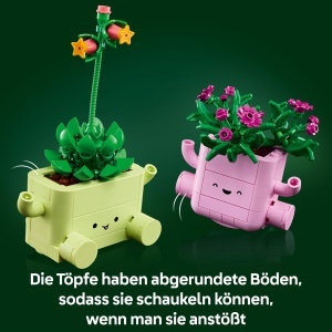 Set LEGO Botanicals - Plante Decorative cu 2 Flori si 2 Ghivece Pastelate - Img 5