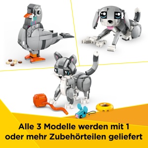 Set LEGO Creator 3in1 Pisica Gri 31163 - 3 Figurine, pentru copii peste 8 ani - Img 4