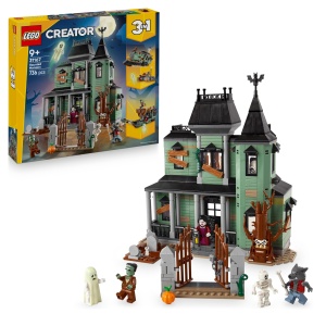 Set LEGO Creator Geisterhaus 3-in-1 cu 5 Minifigurine, 736 Piese - Img 1