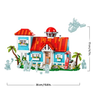 Set LEGO Disney Casa de Plaja Lilo si Stitch 43268, 834 piese, 5 figurine - Img 8