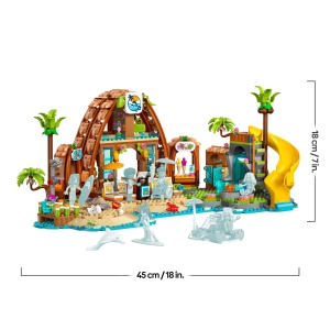 Set LEGO Friends - Vacanta in Resortul de Plaja - 6 Mini-Puppi, Delfin, Schildkroete, 1140 Piese - Img 8