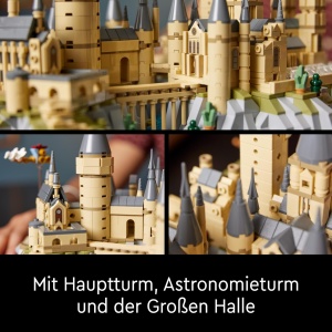Set LEGO Harry Potter Castelul Hogwarts 76419 pentru adulti 2660 piese cu turnuri si detalii iconice - Img 5