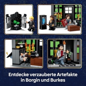 Set LEGO Harry Potter - Magazinul Borgin si Burkes si Kesselladen, 8 Minifigurine - Img 3