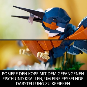 Set LEGO Icons Eisvogel 10331, 834 piese, decoratiune birou si living - Img 4